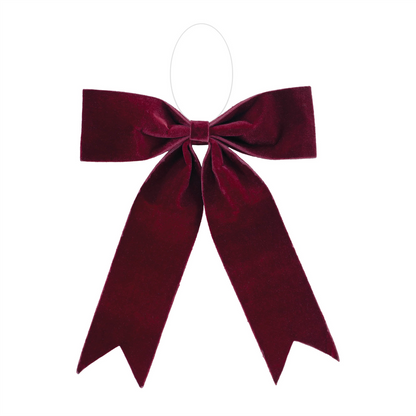 Burgandy Red Holiday Bow (Set of 2)