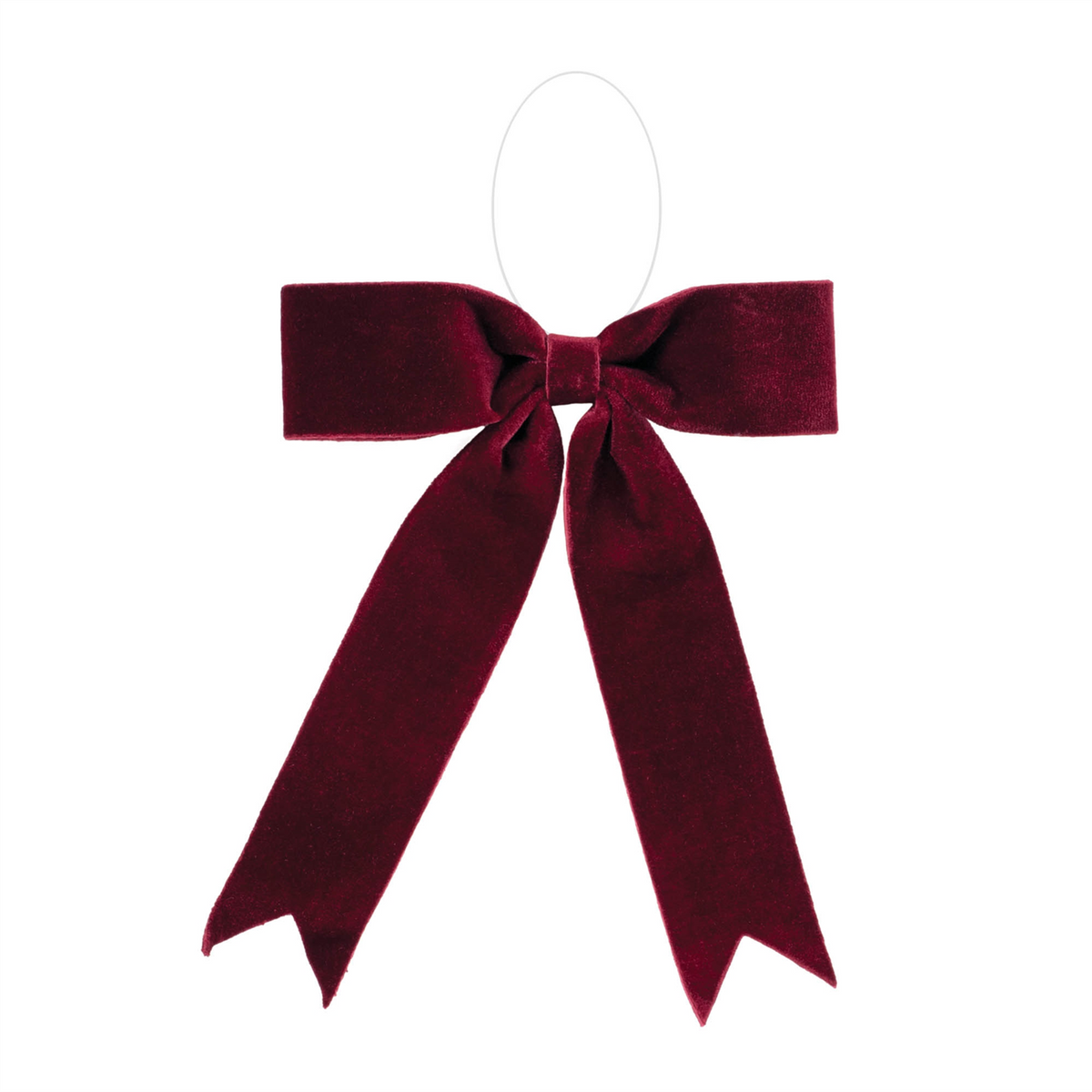 Burgandy Red Holiday Bow (Set of 2)