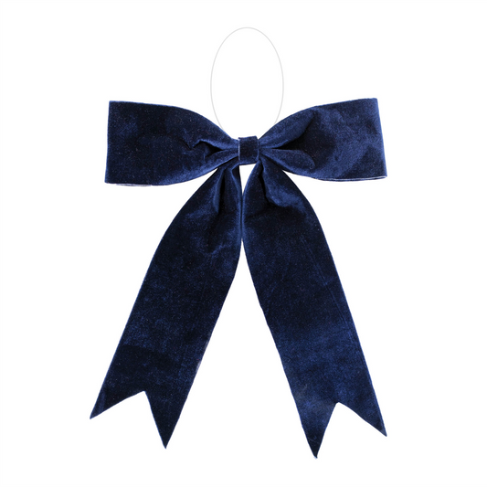 Bow Ornament (Set of 2) 16"W x 16.5"H Polyester -Ship Only