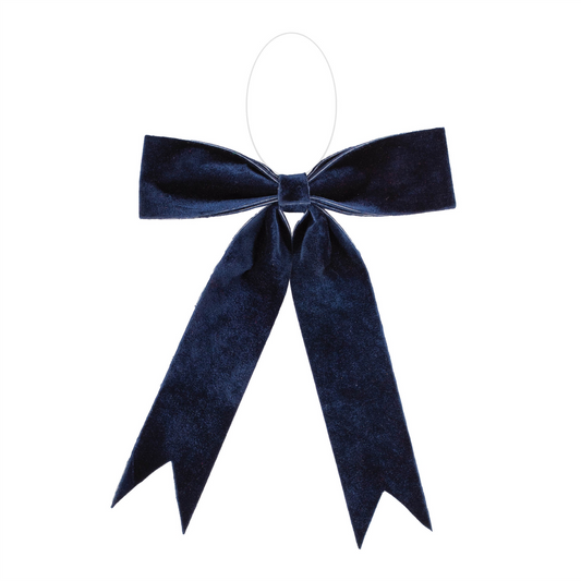 Bow Ornament (Set of 2) 13"W x 13"H Polyester -Ship Only