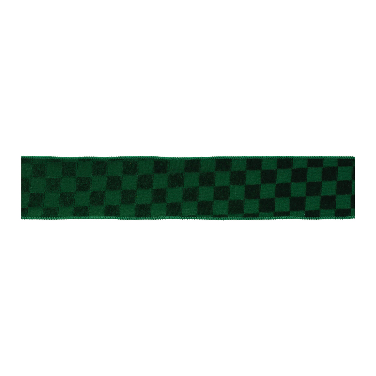Checkered Texture Wired Ribbon (Set of 2)