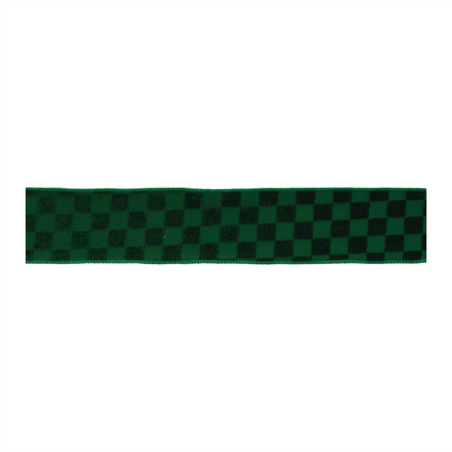 Checkered Texture Wired Ribbon (Set of 2)
