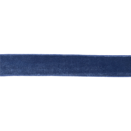 Blue Wired Ribbon 2.5" x 10 Yds. -Ship Only