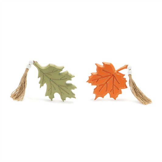 Jute Fall Leaf (Set of 2) -Ship Only