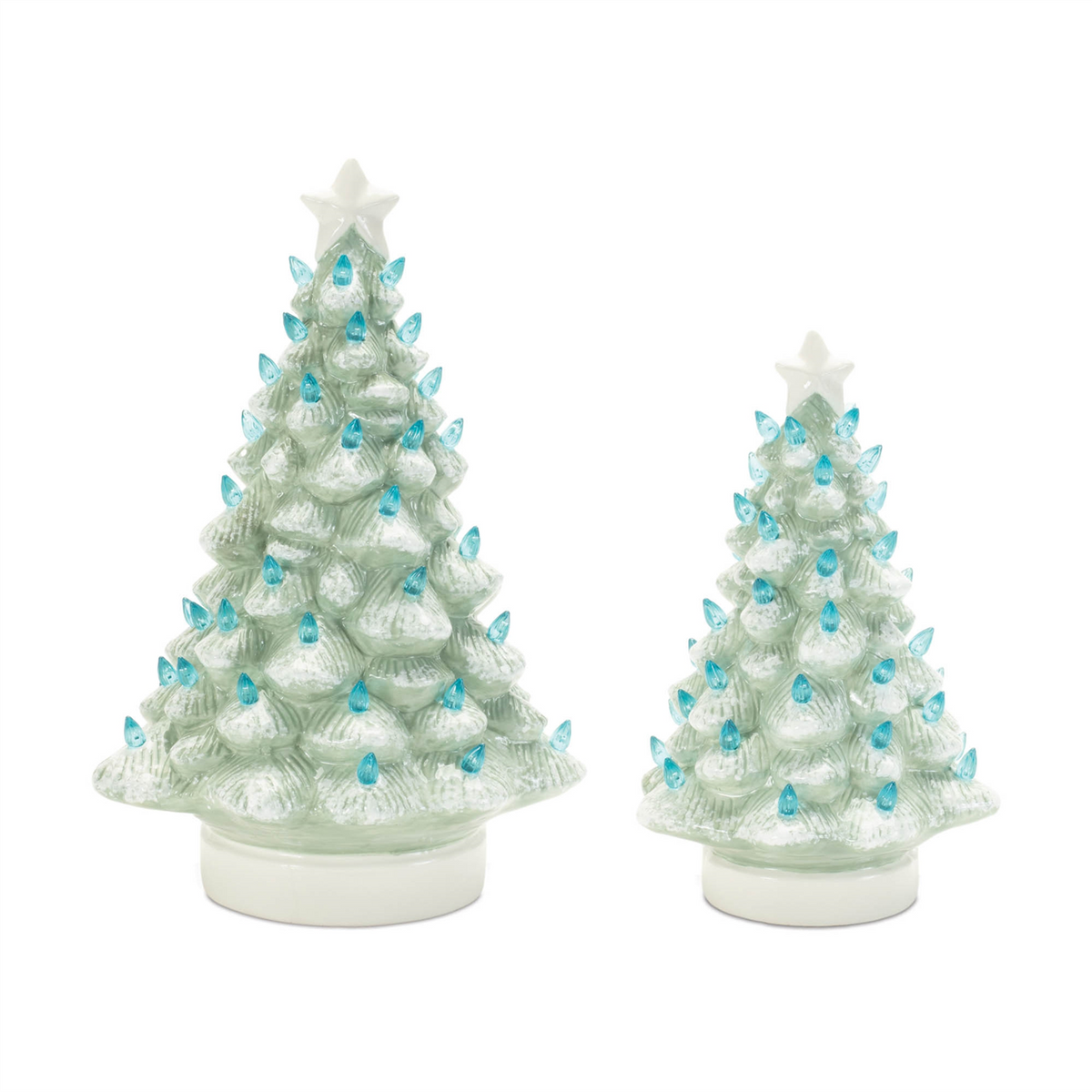 Tree (Set of 2) 11.5"H, 15"H Ceramic -Ship Only
