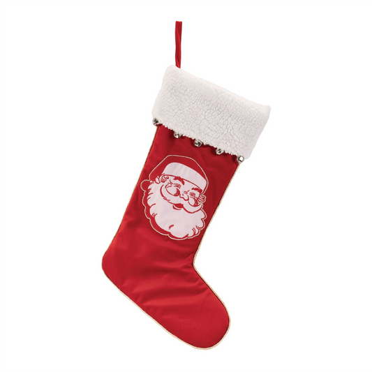 Santa Face Stocking 23"H -Ship Only