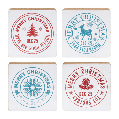 Postal Christmas Stamp (Set of 4)