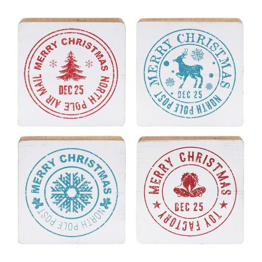 Postal Christmas Stamp (Set of 4)