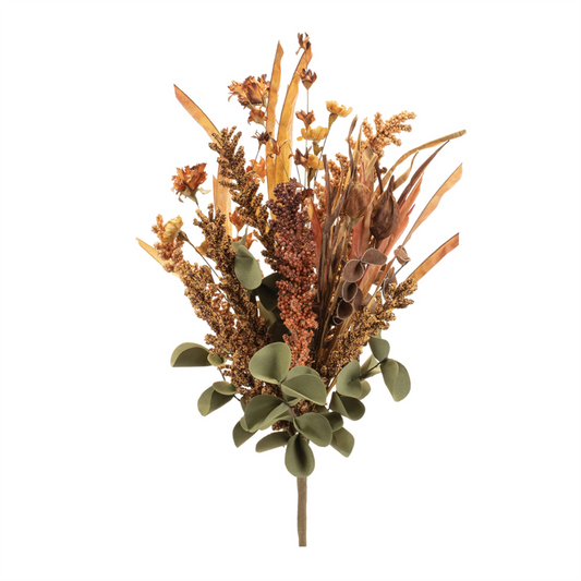 Fall Bush (Set of 6) 22”H Styrofoam/EVA -Ship Only