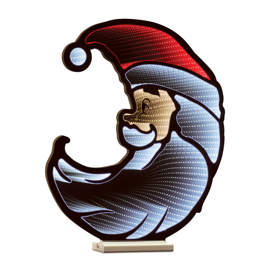 Santa Half Moon Ekkolight 23"H