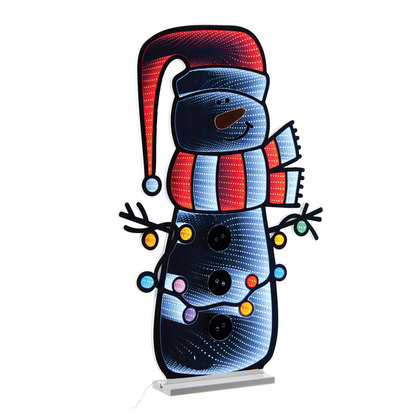 Holiday Snowman Ekkolight 35"H