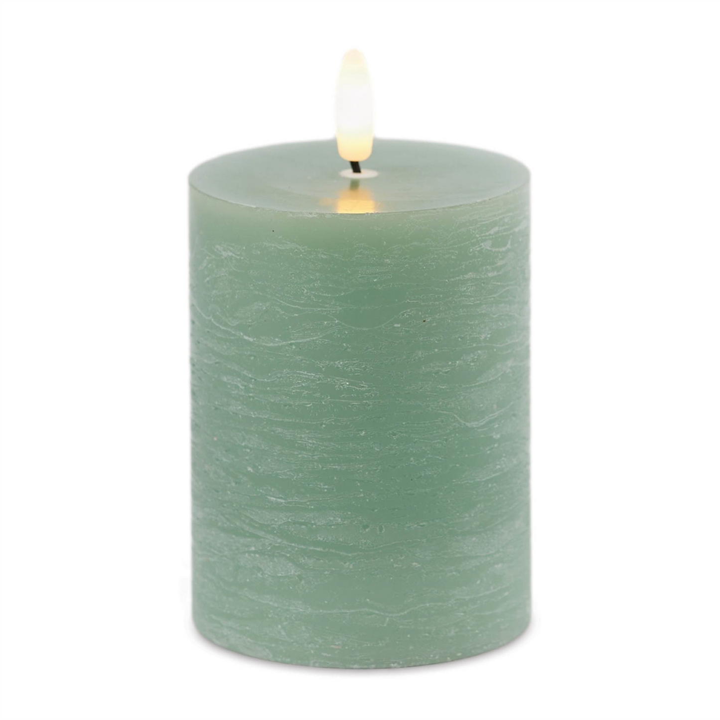 FIA Wick Green Pillar Candle (Set of 2)