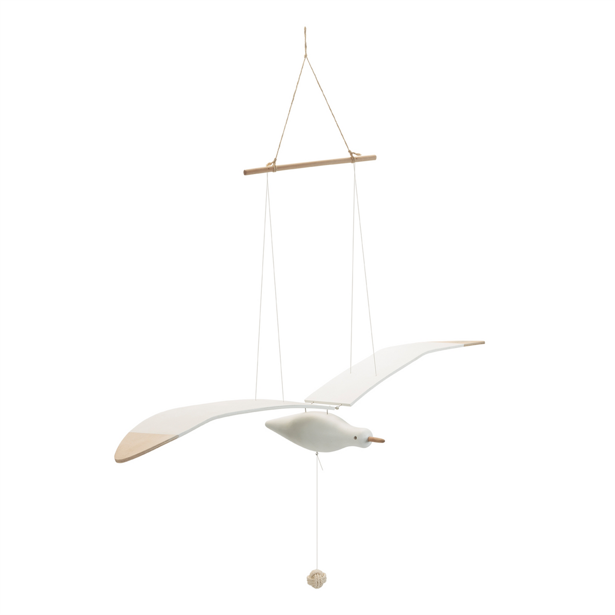 Hanging Wood Sea Bird Decor 37"H -Ship Only