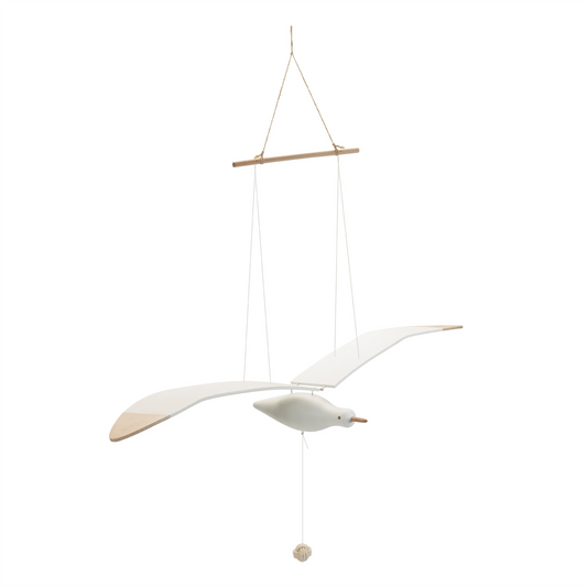 Hanging Wood Sea Bird Decor 37"H -Ship Only