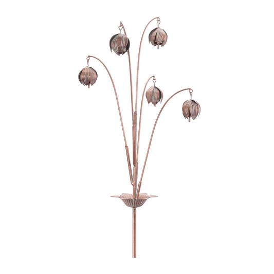 Iron Floral Spray Garden Stake (Set of 2) -Ship Only
