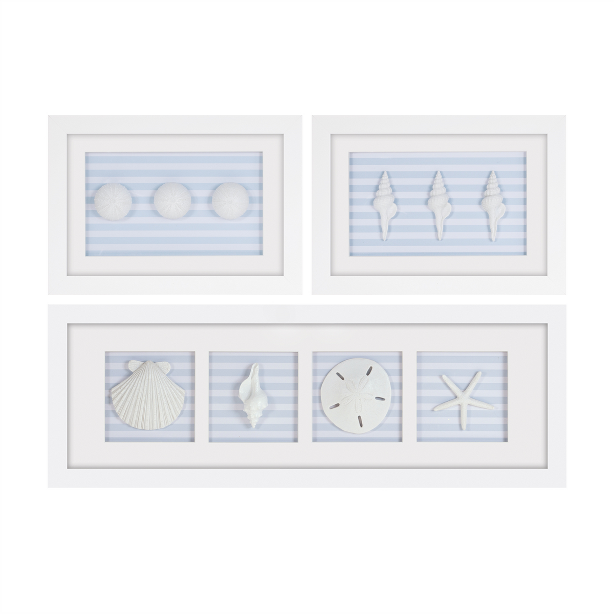 Framed Beach Wall Plaque (Set of 3) -Ship Only