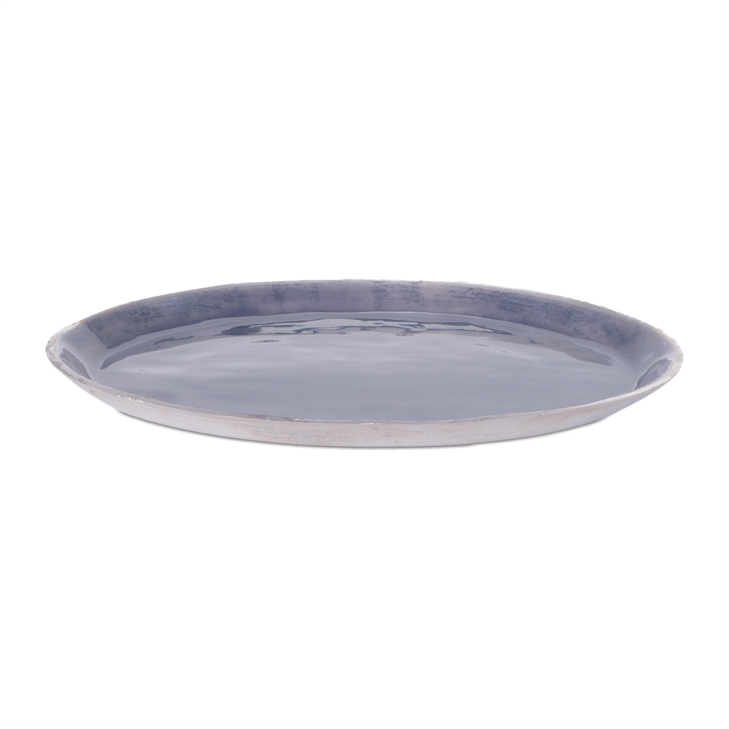 Blue Aluminum Decorative Tray