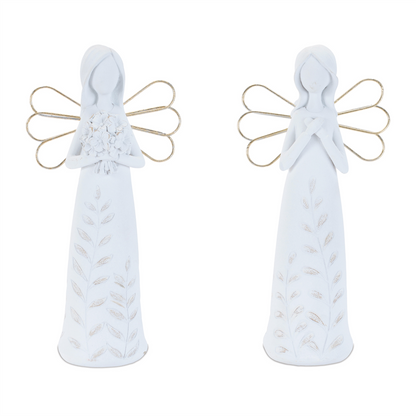 Etched Angel Figurine (Set of 4)