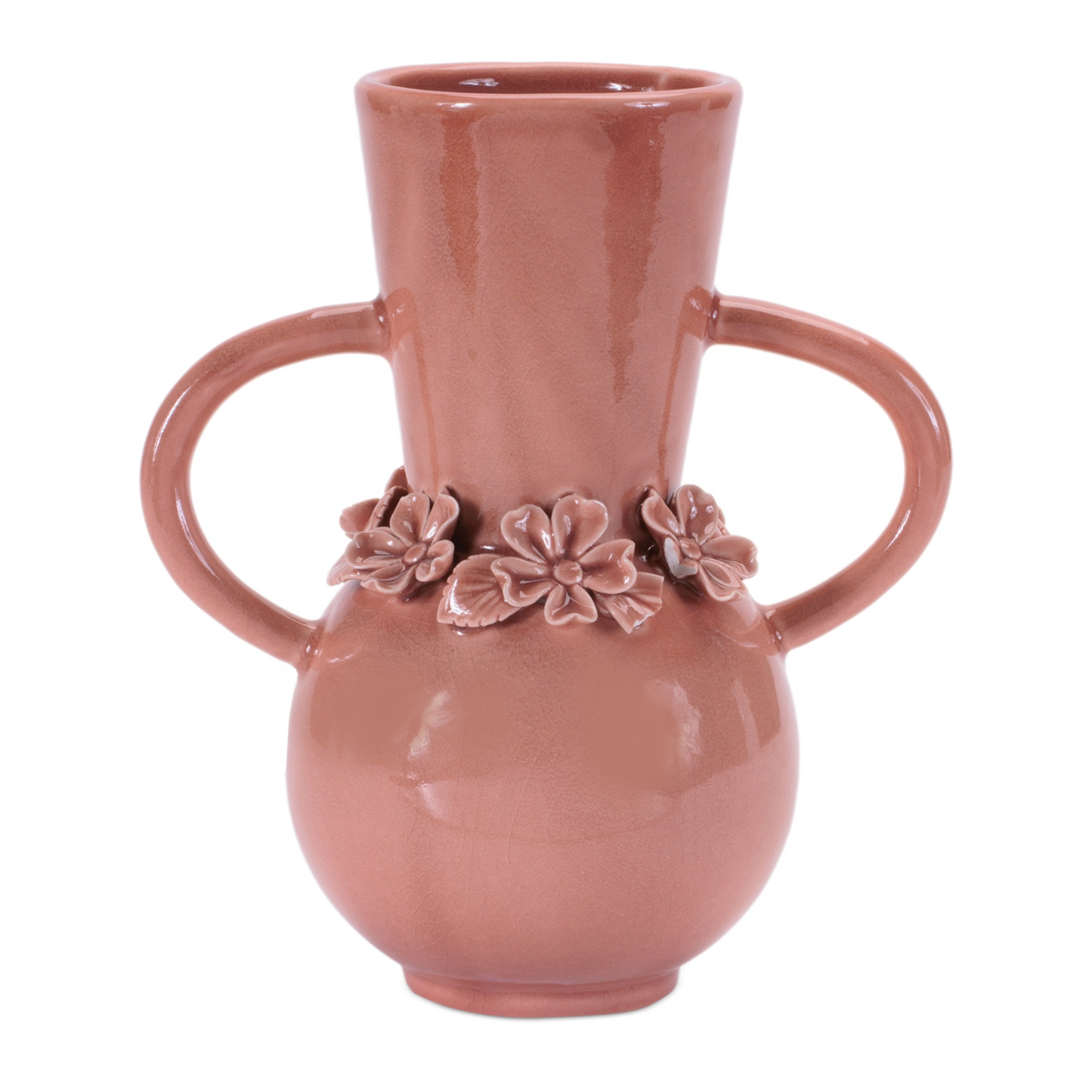 Storeware Vase with Floral Accent (Set of 2)