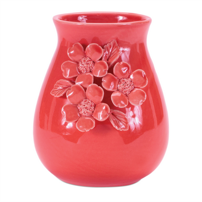 Storeware Vase with Floral Accent (Set of 2)