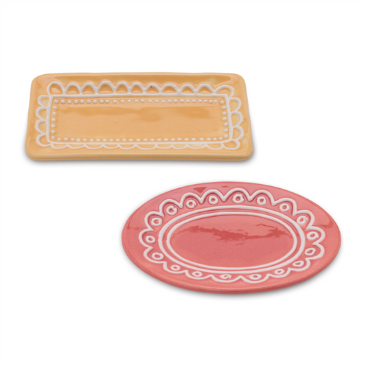 Trinket Dish (Set of 12) 6”L Ceramic -Ship Only