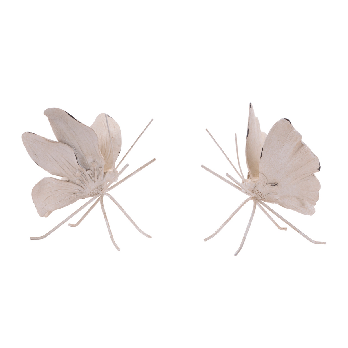 Flower Petal Butterfly Shelf Sitter (Set of 2) -Ship Only