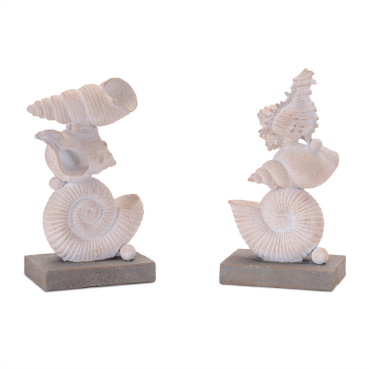 Shell Stack Figurines (Set of 2) -Ship Only