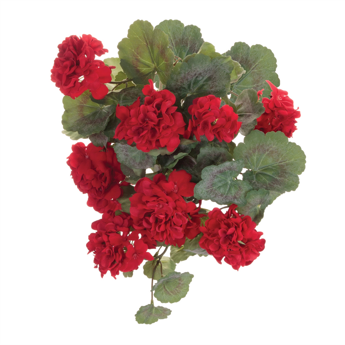 Hanging Geranium Floral Bush (Set of 2) -Ship Only