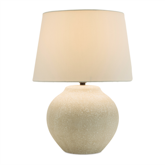 Table Lamp 20”H Ceramic/Linen -Ship Only