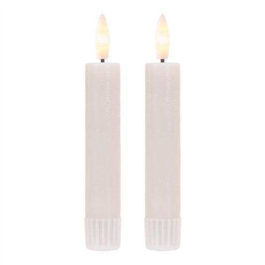 FIA Wick Ivory Mini Taper Candle (Set of 4) -Ship Only