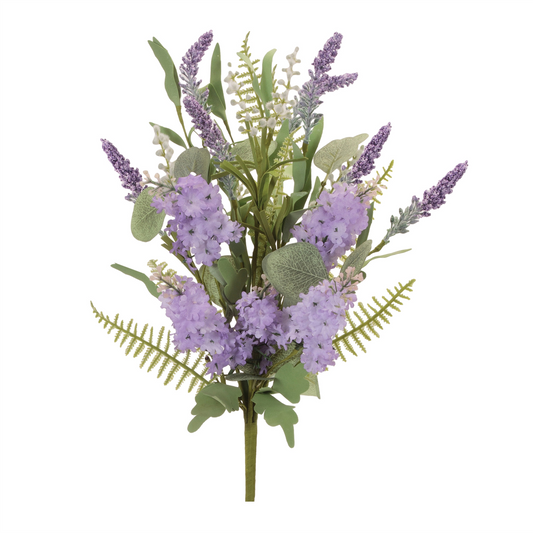 Mixed Lavender Bush (Set of 2) 22.5”H Polyester -Ship Only