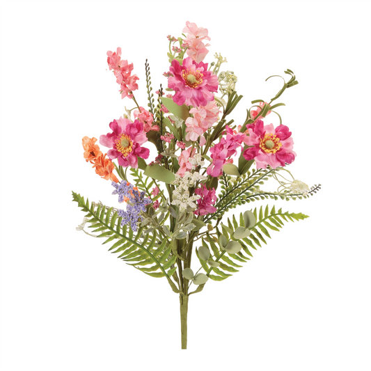 Mixed Daisy Floral Bush (Set of 2) -Ship Only