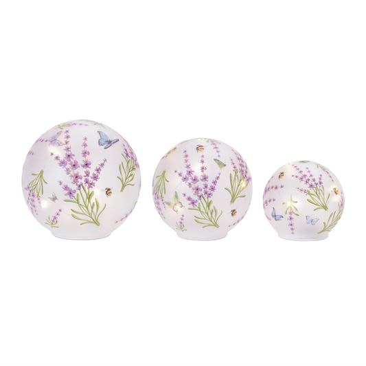 LED Floral and Butterfly Globe (Set of 3) -Ship Only