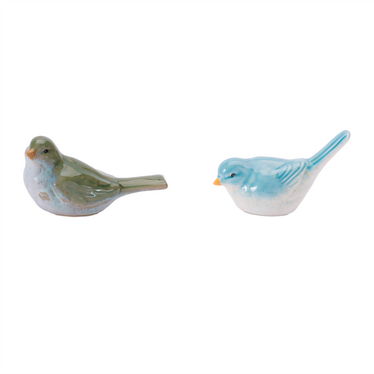 Bird (Set of 6) 3"H, 3.5"H Stoneware -Ship Only