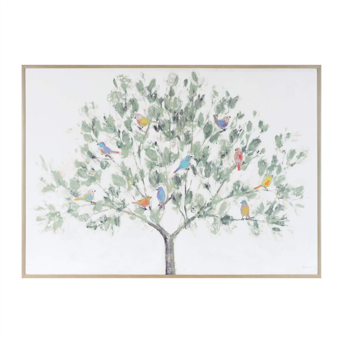 Birds in Tree Print -Ship Only