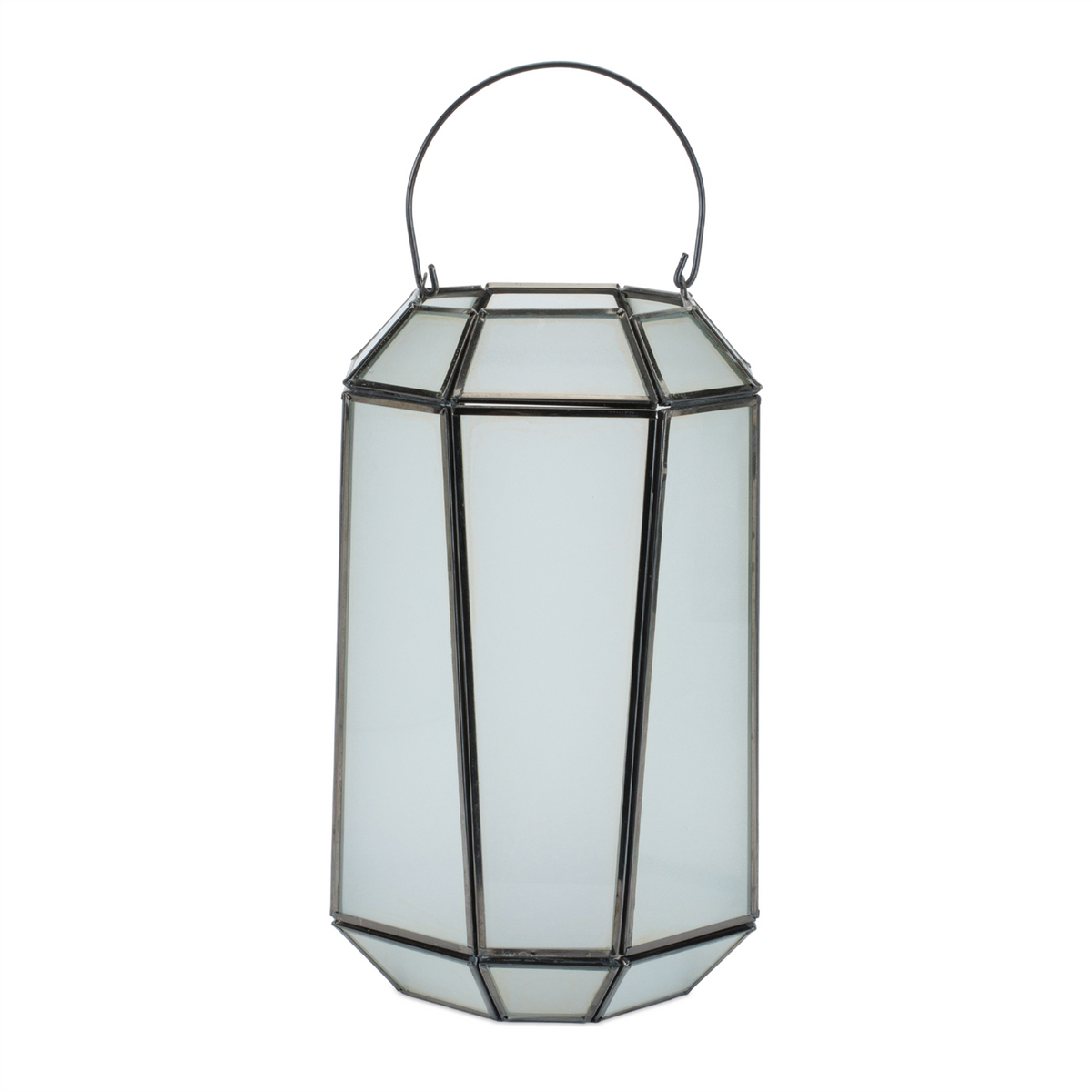 Lantern 6.5"D x 10.75"H Glass/Iron -Ship Only