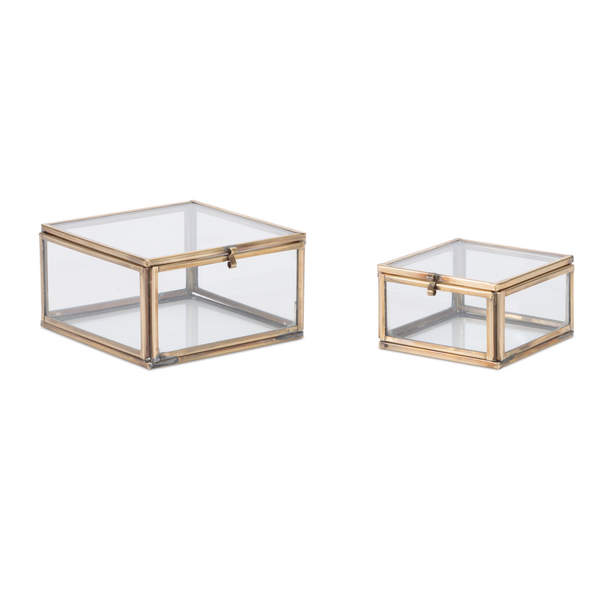 Decorative Glass Box (Set of 2) -Ship Only