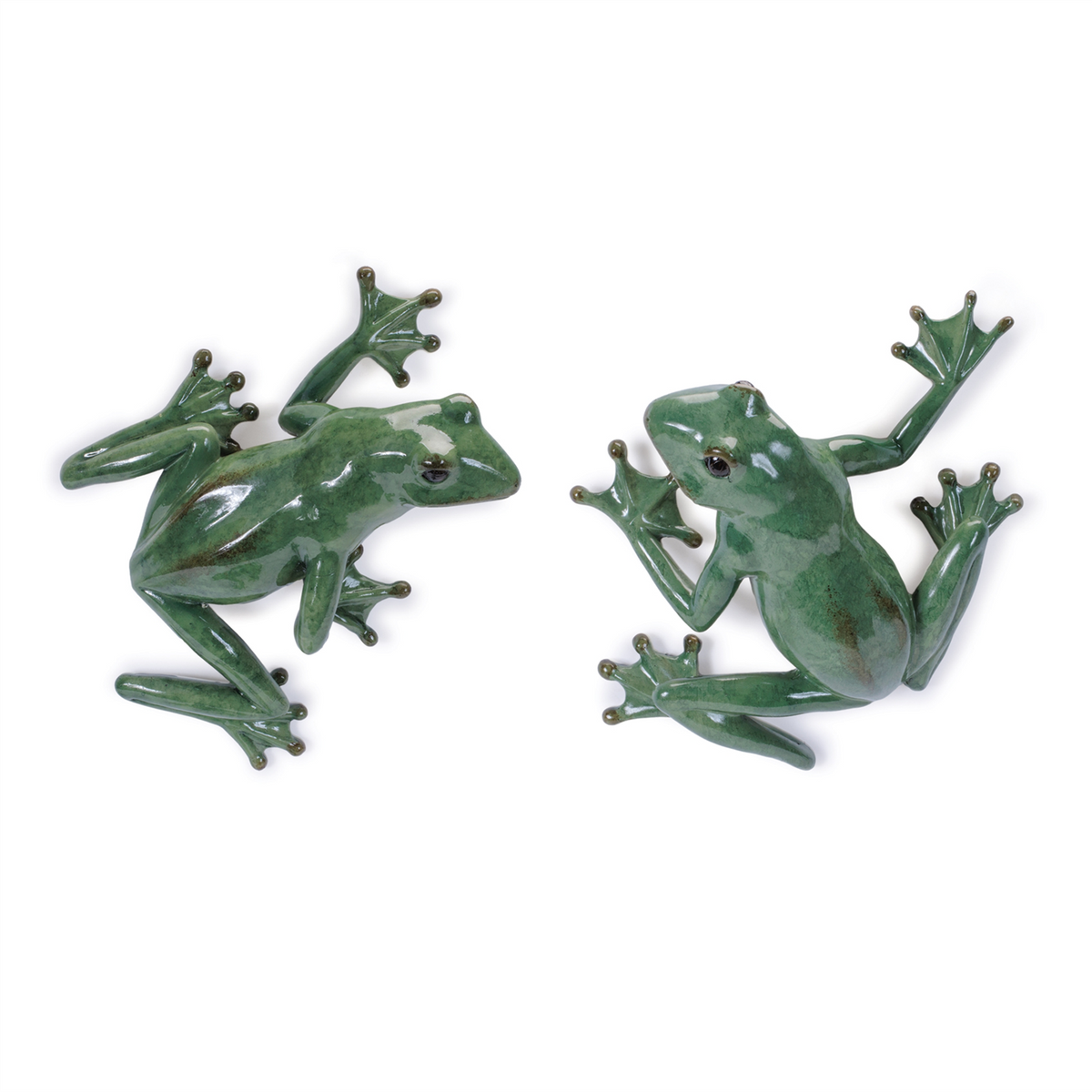 Stone Garden Frog Wall Accent (Set of 2) -Ship Only