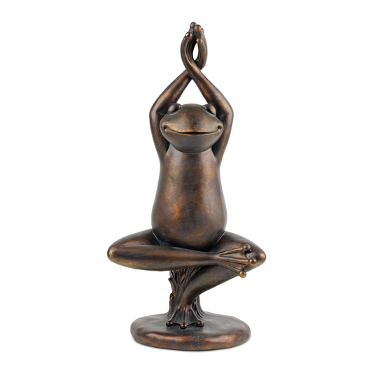 Yoga Frog Garden Statue 25"G -Ship Only