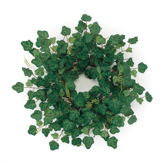 Ivy Leaf Foliage Wreath 19"D -Ship Only