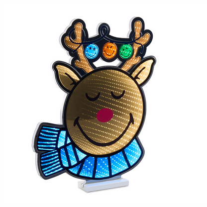 SmileyWorld(R) Holiday Reindeer Ekkolight 21"H
