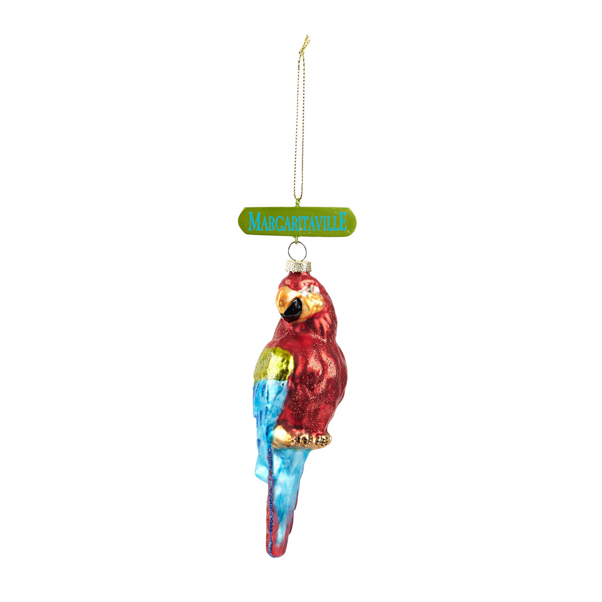 Margaritaville Parrot Ornament (Set of 6) -Ship Only
