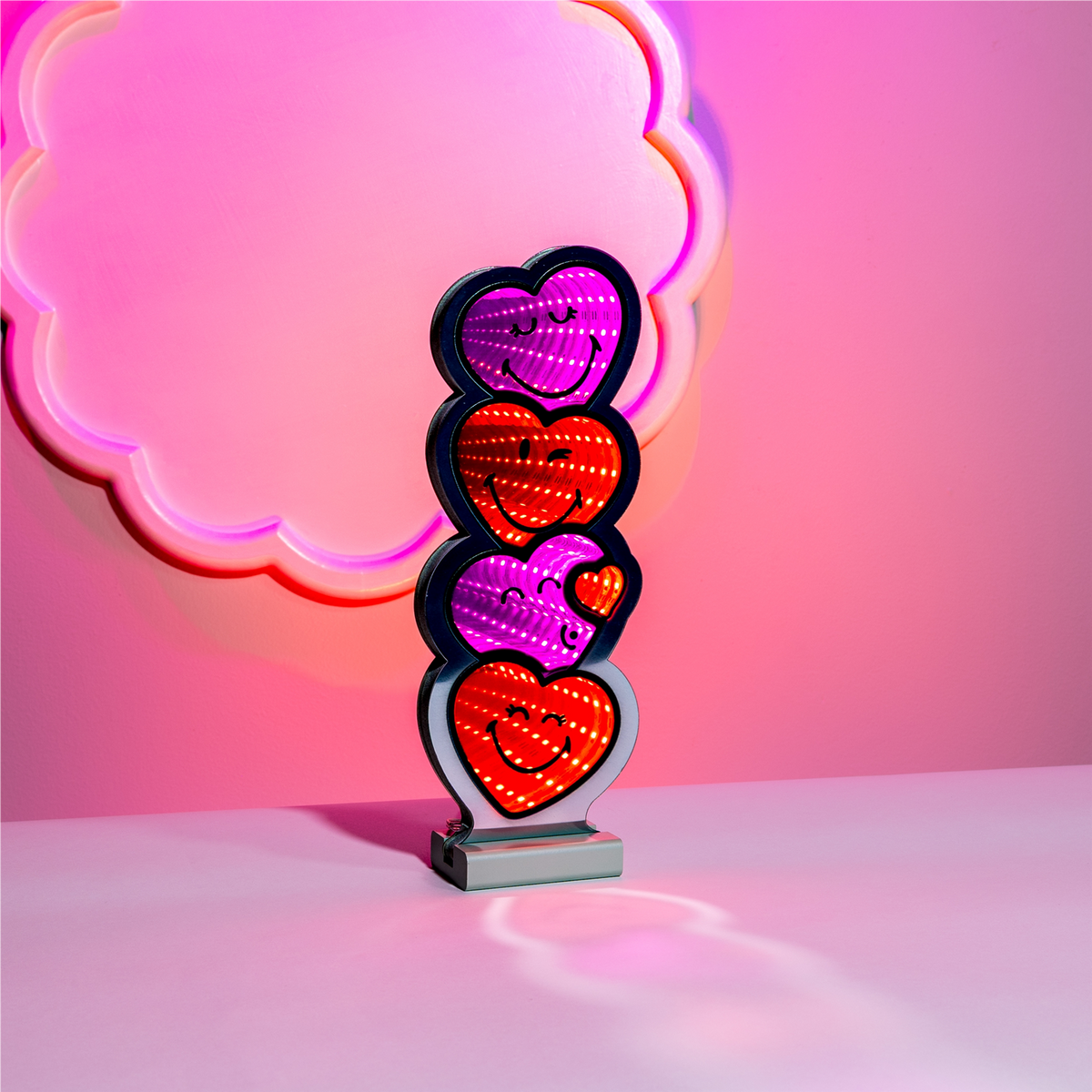 SmileyWorld® Heart Stack Ekkolight 12"H -Ship Only