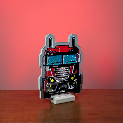 Transformers Optimus Prime Truck Ekkolight 9.75"H