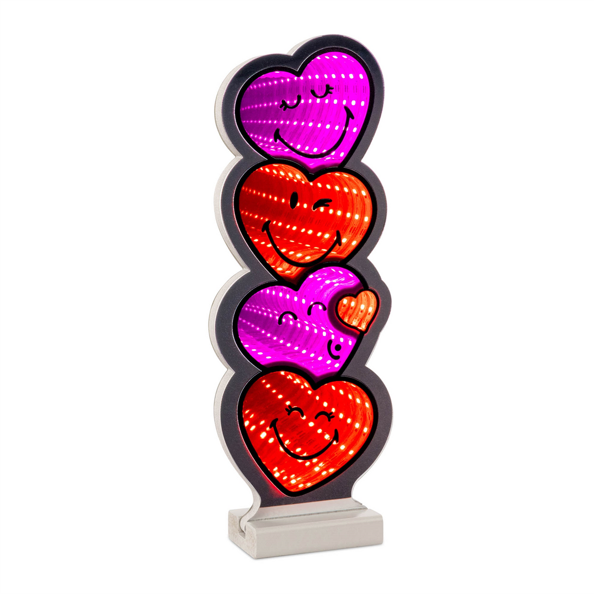 SmileyWorld® Heart Stack Ekkolight 12"H -Ship Only