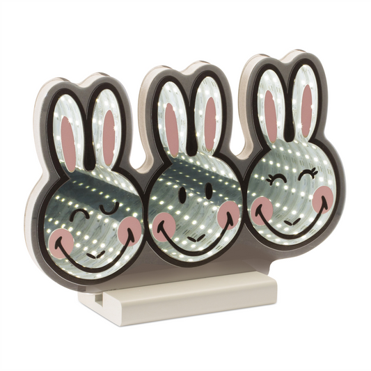 SmileyWorld® Triple Bunny Ekkolight 6.75"H -Ship Only
