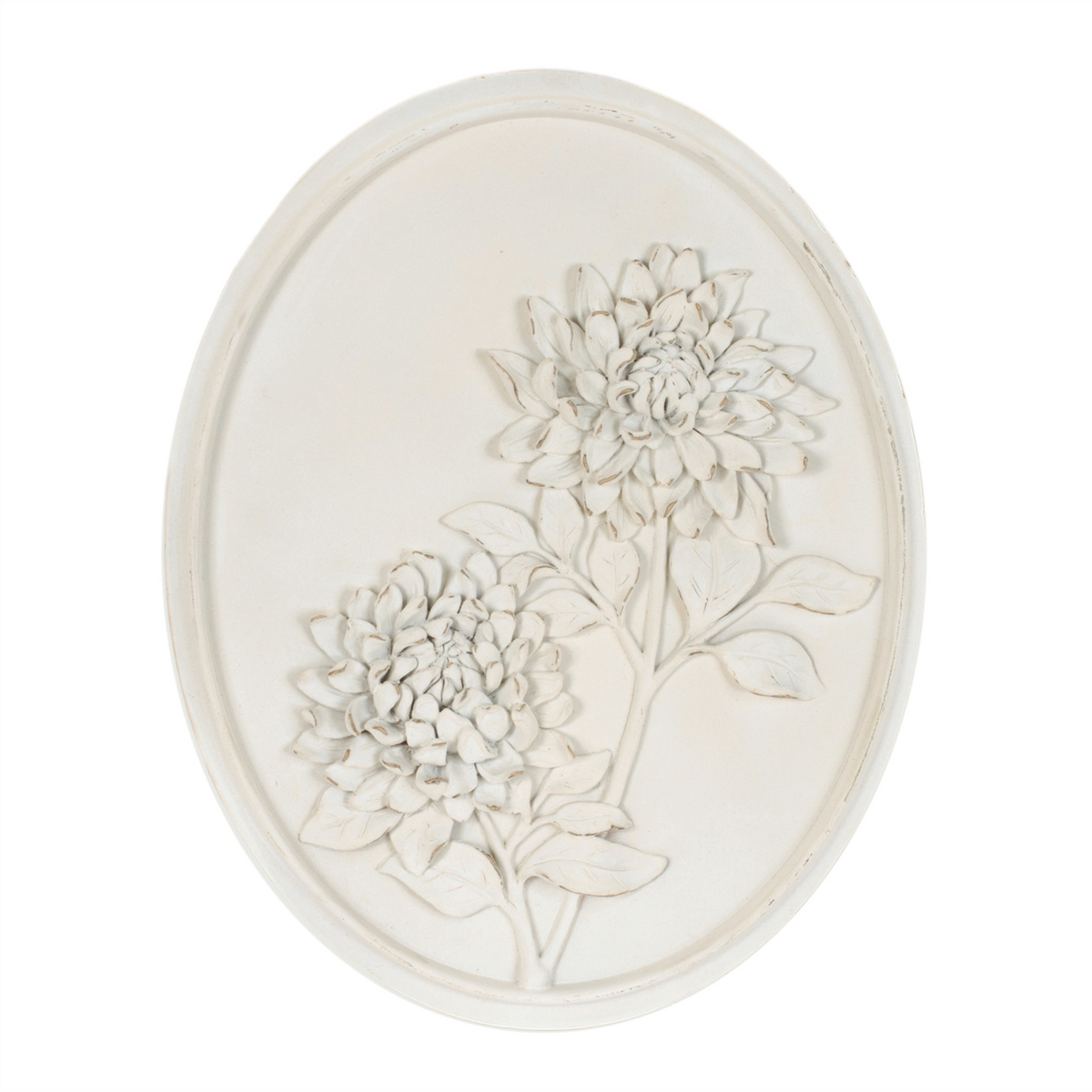 Floral Plaque (Set of 3) 10”H Resin -Ship Only
