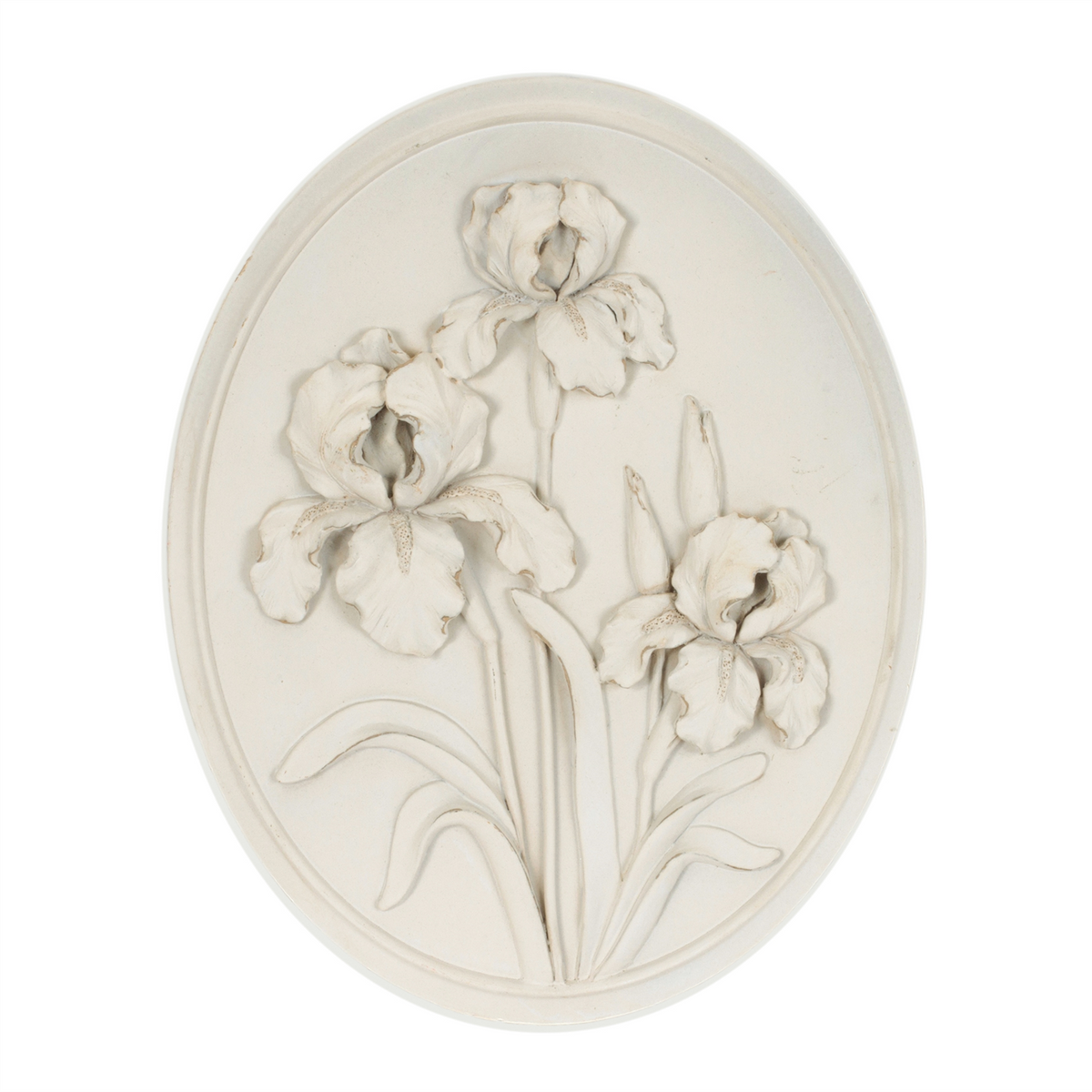 Floral Plaque (Set of 3) 10”H Resin -Ship Only
