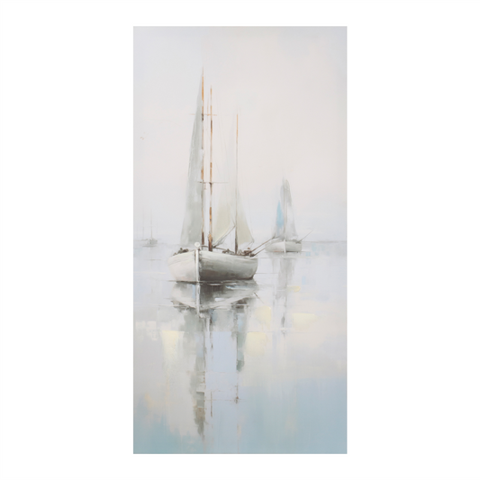 Sailboat Print (Set of 2) 12"L x 24"H Canvas -Ship Only