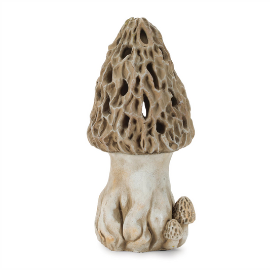Mushroom Candle Holder 13”H Cement -Ship Only